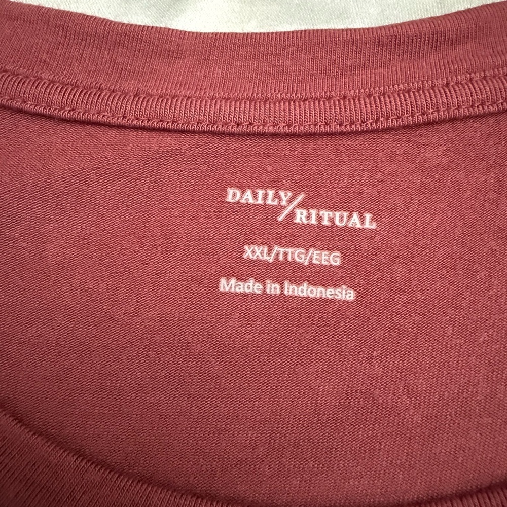 Rust Red Short Sleeve Tunic Top - Picture 5 of 9